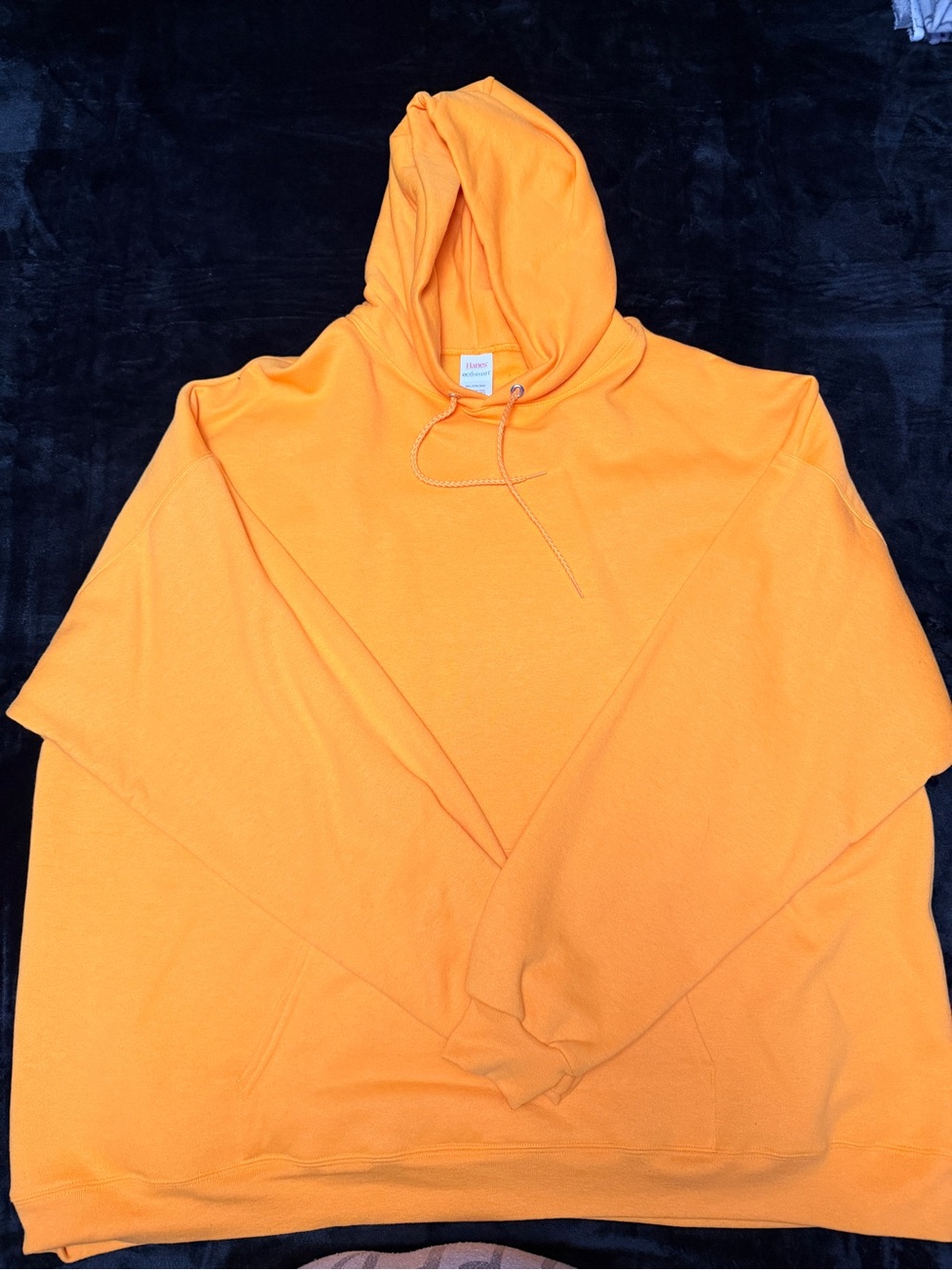 Hanes Yellow Pullover Hoodie Sweatshirt